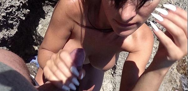  ►► GERMAN SCOUT - Junge Österreicherin Josy am Strand im Urlaub auf Mallorca bei spontan Casting gefickt ◄◄